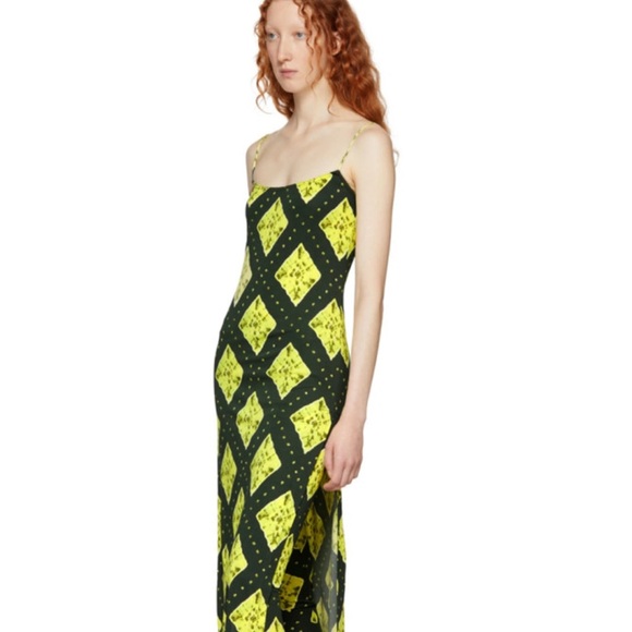 MARC JACOBS
Small Redux Grunge Ikat Jersey Slip Dress In Green Multi - Picture 9 of 10